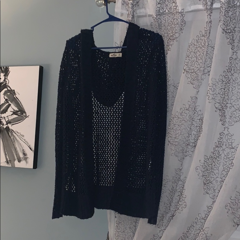 hooded holister cardigan